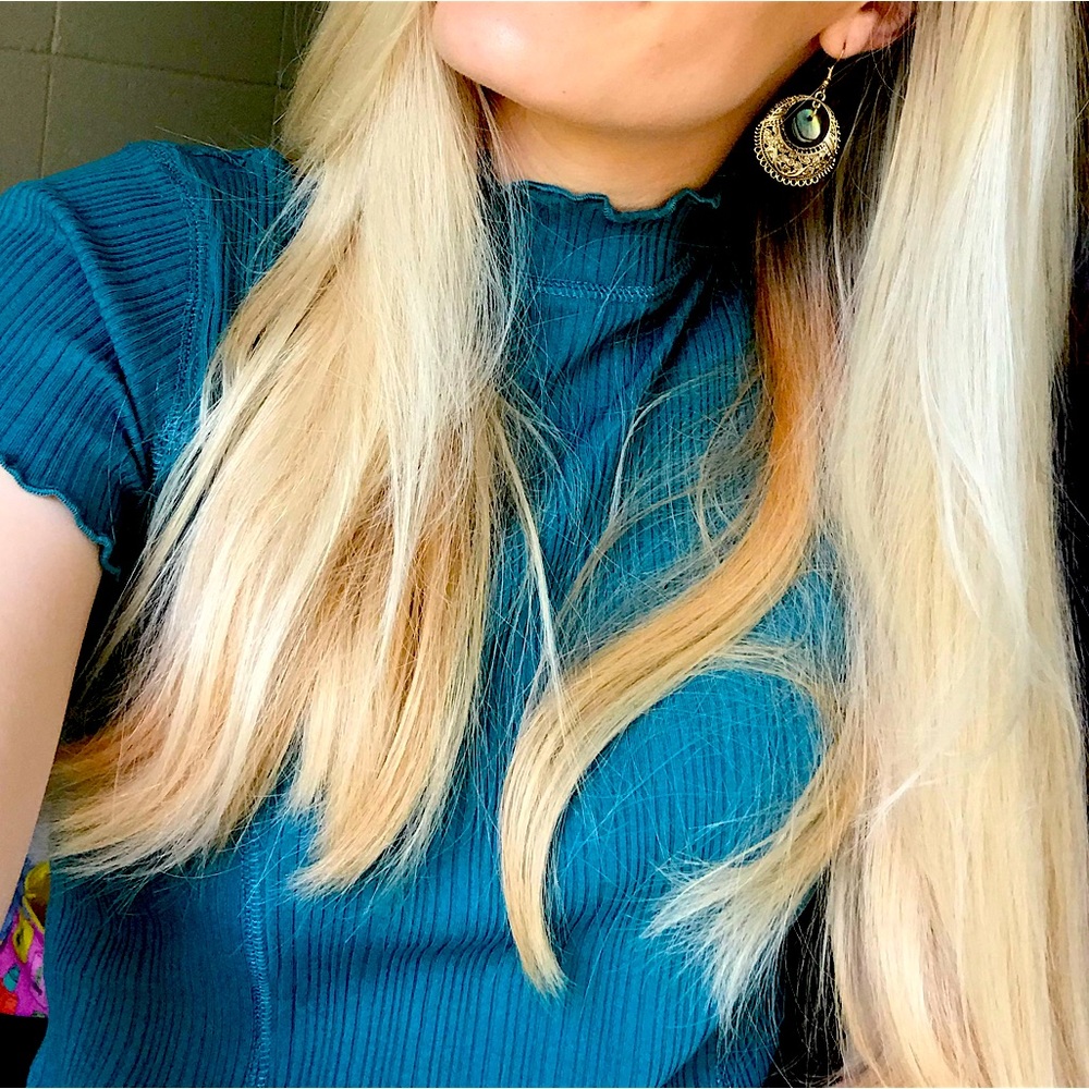 Ruffled Ribbed Top by Wild Fable